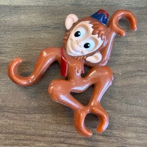 VINTAGE Mattel Disney ABU MONKEY Aladdin Toy Figure PVC Cake Topper Barbie 1992